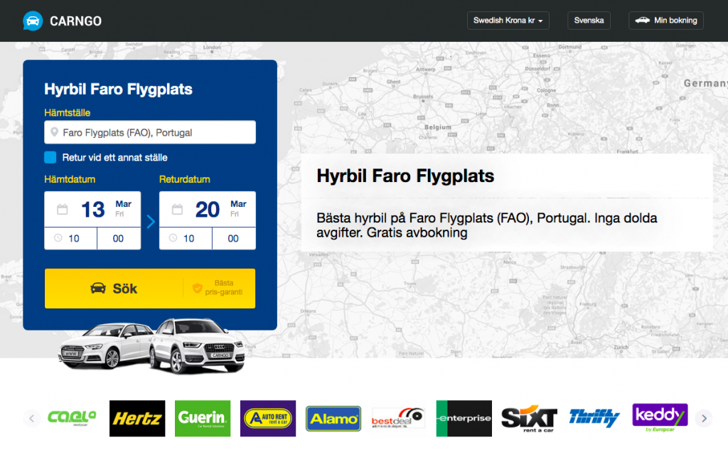 Biluthyrning på Faro flygplats
