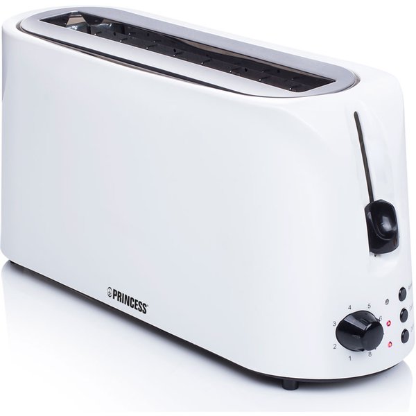 Princess Brödrost Long Slot Toaster Cool White